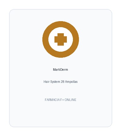 MartiDerm Hair System Tratamiento Anticaída 28 ampollas